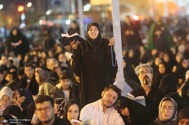 احیای شب بیست و یکم ماه مبارک رمضان در حرم مطهر حضرت معصومه (س)