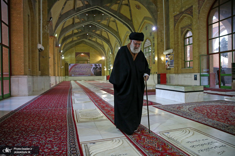 حضور رهبر معظم انقلاب در مرقد مطهر امام خمینی(س) و گلزار شهیدان