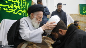 عمامه گذاری طلاب توسط مراجع عظام تقلید در روز میلاد امام علی (ع)‎