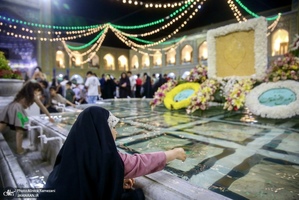 حال و هواى حرم مطهر رضوی در شام ولادت امام رضا (ع)