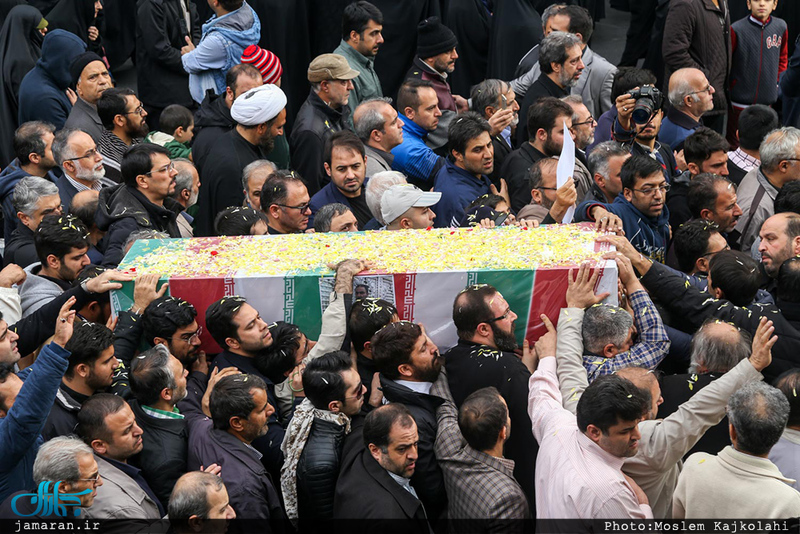 مراسم وداع و تشییع پیکر شهید مدافع حرم حمیدرضا ضیائی