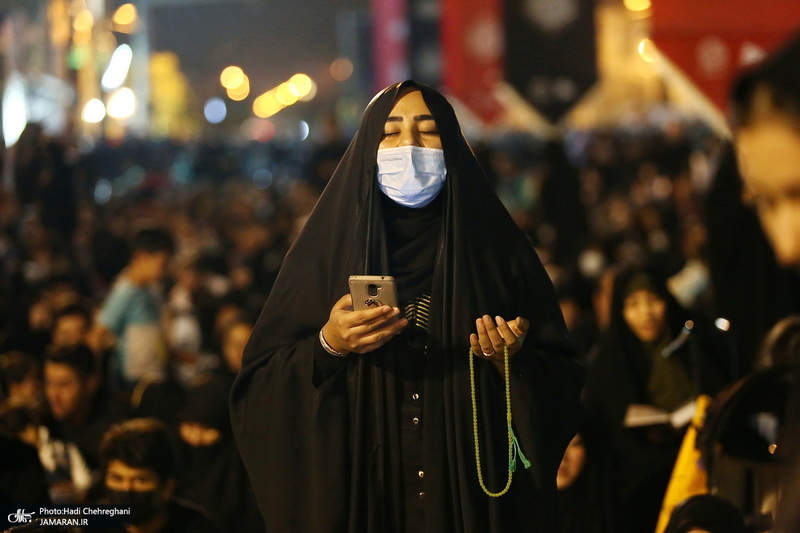 مراسم احیای شب بیست و یکم ماه رمضان در حرم مطهر حضرت معصومه (س)