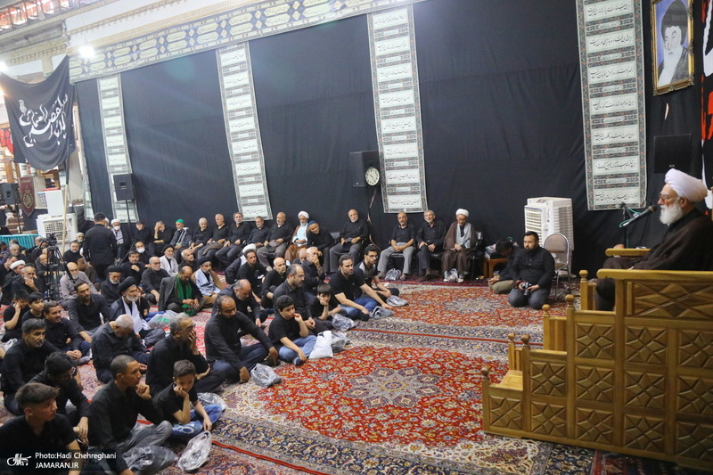 مراسم عزاداری تاسوعای حسینی در دفتر مراجع و علما