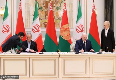 امضای 12 سند همکاری و 1 بیانیه مشترک میان ایران و بلاروس در جریان سفر پزشکیان