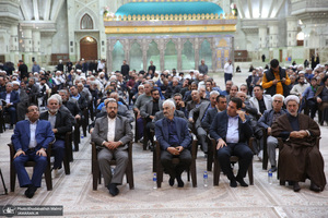 مراسم چهلمین روز در گذشت نوه قدرت الله علیخانی در حرم مطهره امام خمینی (س)