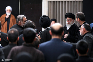 آخرین شب مراسم عزاداری شهادت حضرت فاطمه‌زهرا (س) در حسینیه امام خمینی