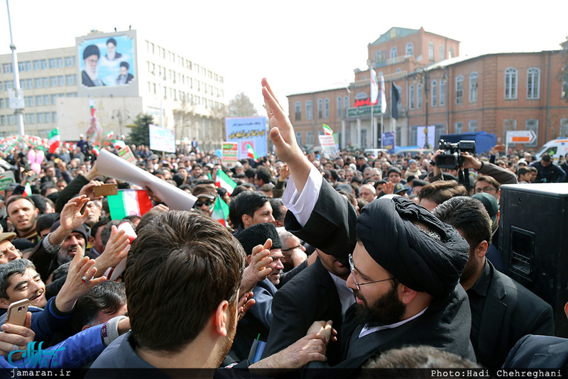 سخنرانی سید حسن خمینی در راهپیمایی 22 بهمن ارومیه‎