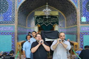 مراسم تشییع همسر مرحوم آیت الله راستی کاشانی (ره)