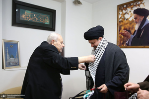دیدار صلاح زواوی سفیر سابق فلسطین با سید حسن خمینی