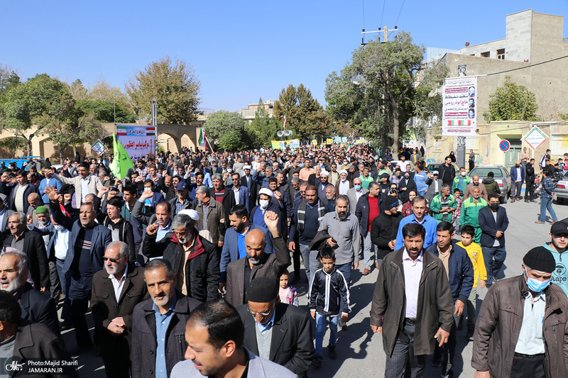 راهپیمایی باشکوه 13 آبان در خمین