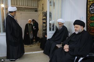 دومین شب عزاداری حضرت فاطمه (س) در بیت آیت الله دوستی زنجانی‎