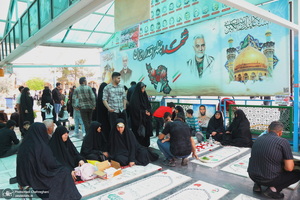 مراسم تحویل سال نو در گلزار شهدای قم‎