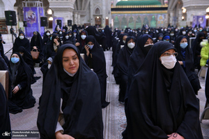 مراسم میلاد حضرت فاطمه زهرا (س) و امام خمینی (ره) در حرم بنیانگذار جمهوری اسلامی ایران