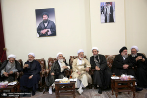 حاشیه تجدید میثاق هیأت رئیسه و اعضای مجلس خبرگان رهبری با آرمان های امام خمینی(س)