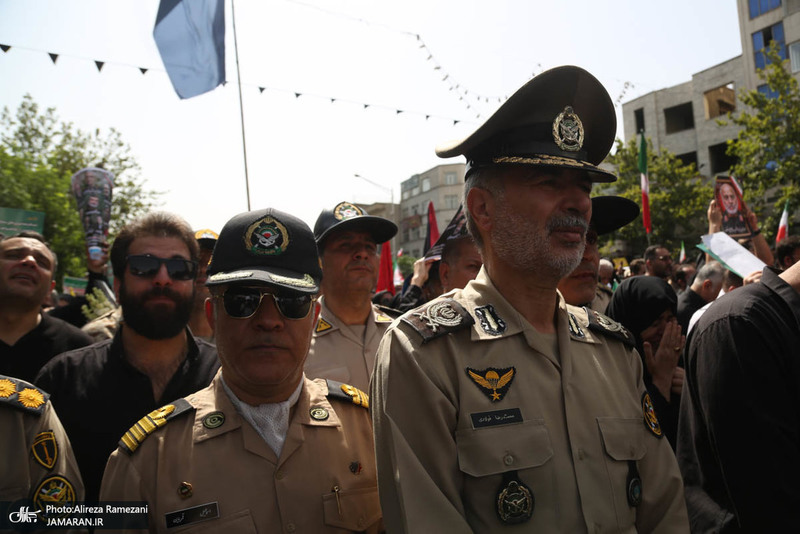 مراسم تشییع شهدای جنگ تحمیلی رژیم صهیونیستی در تهران-3