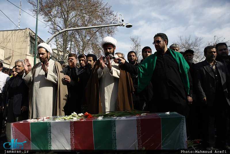 مراسم تشییع و خاکسپاری پیکر مطهر شهید گمنام در حوزه علمیه معیر 