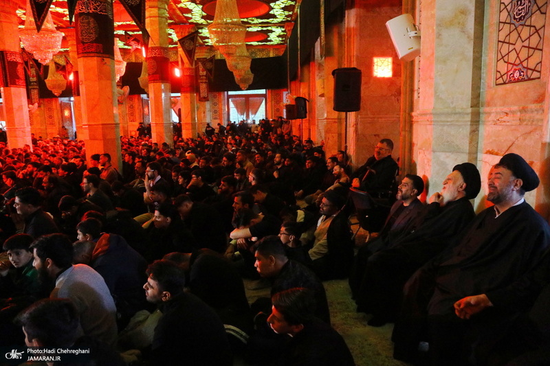 مراسم عزاداری شهادت حضرت فاطمه زهرا (س) در مسجد اعظم قم‎