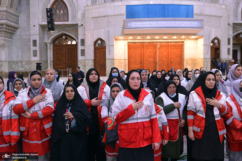 آئین آغاز طرح ملی خدمات نوروزی جمعیت هلال احمر در جوار حرم مطهر امام خمینی (س)