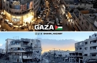 وضعیت غزه قبل و پس از حملات اشغالگران صهیونیست (1)