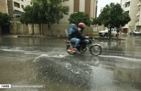 بارش شدید باران در ساری + تصاویر