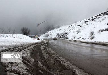 بارش برف مناطق کوهستانی استان ‌تهران را فرا گرفت