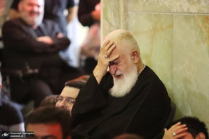 مراسم عزاداری شب هفتم ماه محرم در مسجد اعظم قم‎‎