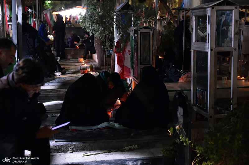 احیای شب بیست و سوم ماه رمضان در گلزار شهدای بهشت زهرا (س)