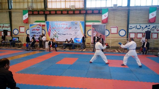 آغاز مسابقات کاراته قهرمانی کارگران کشور در سیرجان