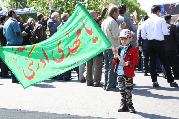 راهپیمایی منتظران ظهوردر قزوین برگزار شد