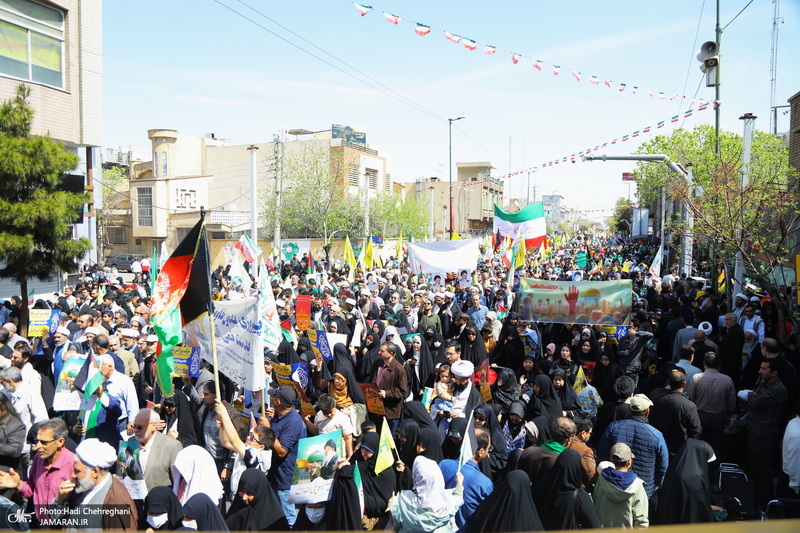 راهپیمایی باشکوه روز قدس در قم -1