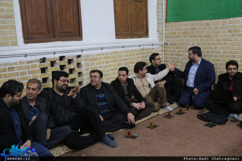 مدیرکل ارشاد و جمعی از اهالی رسانه قم با سید علی خمینی دیدار کردند