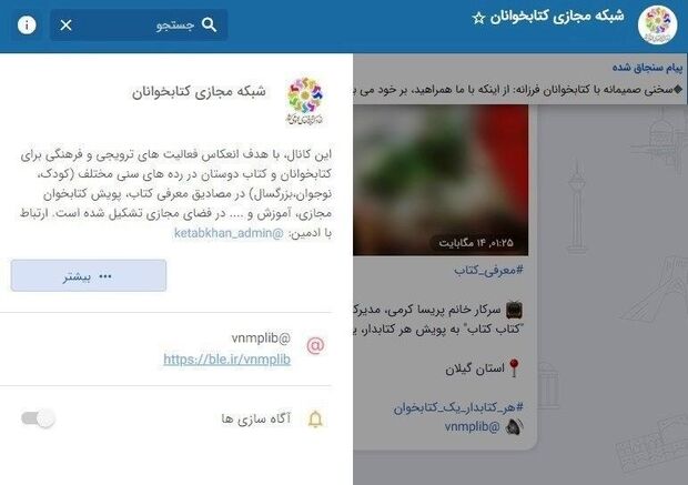 شبکه مجازی کتابخوانان در پیام‌رسان‌های داخلی راه‌اندازی شد