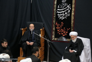 عزاداری در بیوت مراجع عظام تقلید و علما در سالروز شهادت حضرت فاطمه(س)