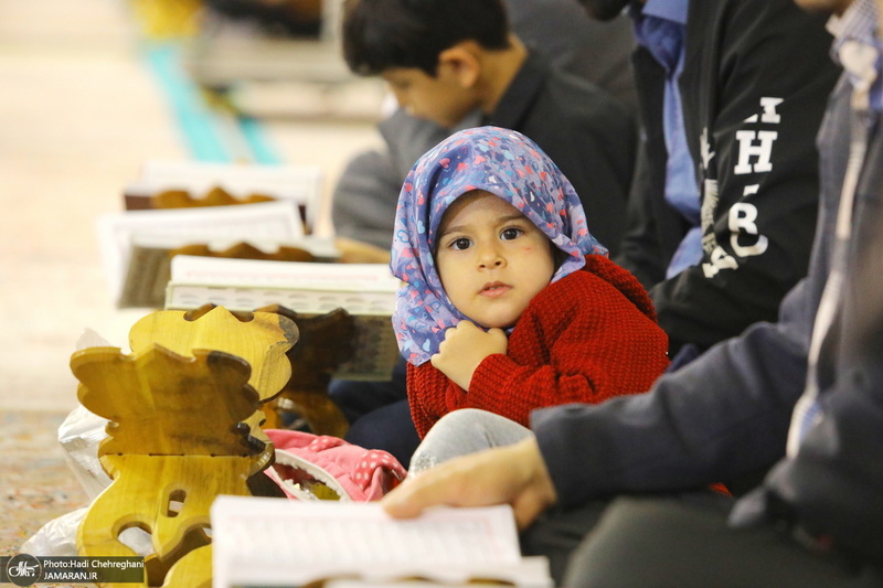 آیین ترتیل خوانی قرآن کریم در حرم حضرت معصومه (س)‎‎