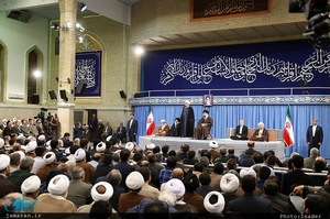 دیدار مسئولان نظام و سفرای کشورهای اسلامی با رهبر معظم انقلاب