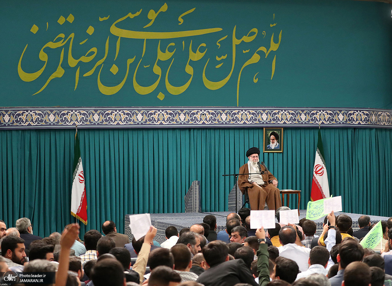 دیدار جمعی از خانواده‌های اعضای سپاه پاسدران با رهبر معظم انقلاب