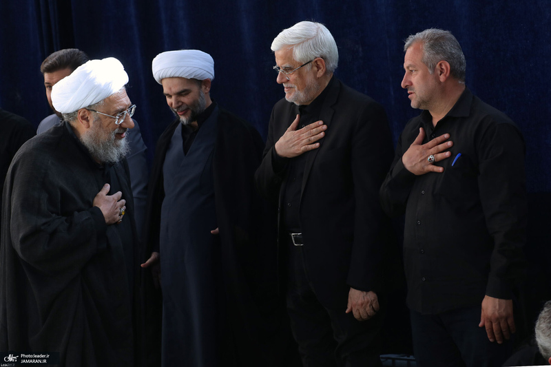 اقامه نماز بر پیکر مطهر رهبر شهید انقلاب و شهدای خانواده ایشان-3