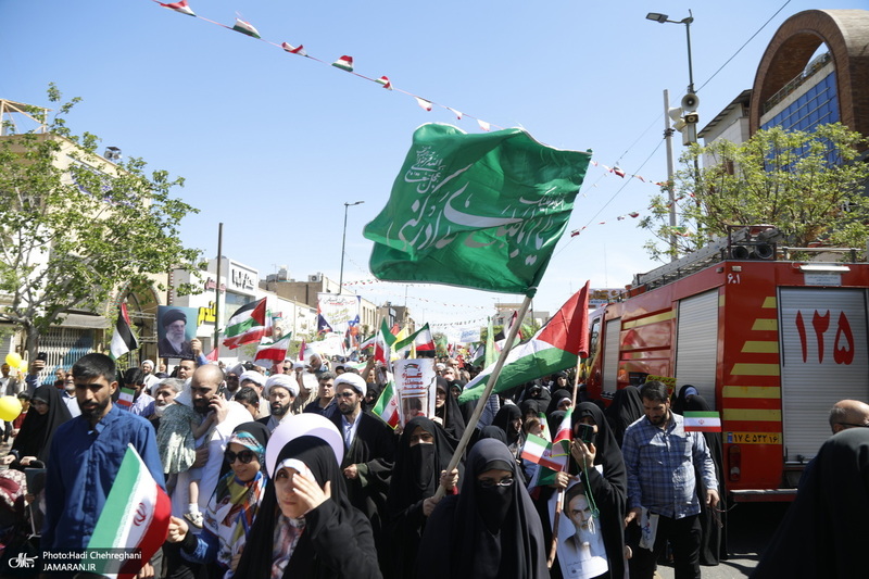 راهپیمایی باشکوه روز قدس در قم - 1