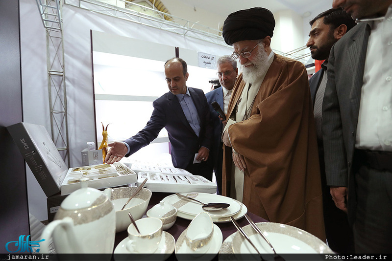 بازدید رهبر انقلاب از نمایشگاه کالای ایرانی