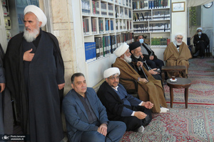 عزاداری شهادت حضرت زهرا (س) در دفتر آیت الله العظمی صانعی (ره)