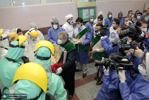 تغسیل با آب متوفیان مبتلا به کرونا در بهشت زهرا(س) تهران