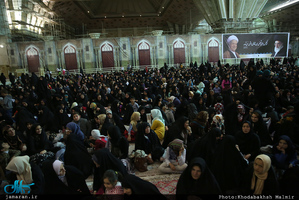 عزاداری شب شهادت حضرت فاطمه زهرا(س) در حرم مطهر امام خمینی(ره)