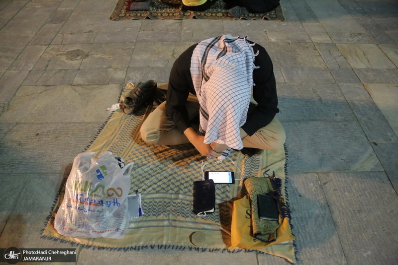 مراسم احیای شب بیست و یکم ماه رمضان در جوار حرم کریمه اهل بیت(س)