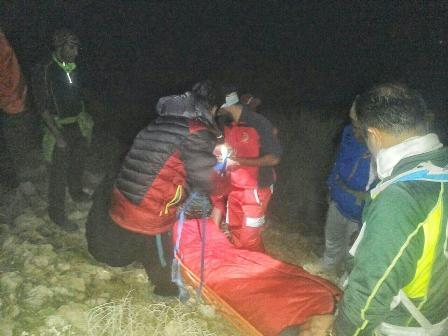 نجات کوهنورد مصدوم در شهرستان تنگستان