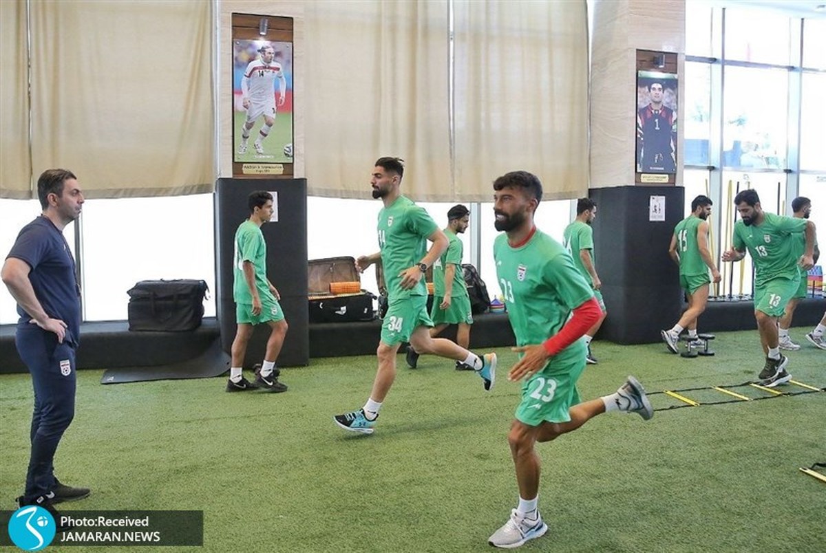 تصاویر| گزارش تمرین تیم ملی فوتبال ایران در آخرین روز 1401