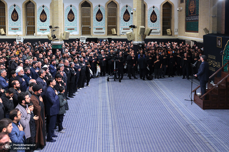 مراسم عزاداری شب شهادت حضرت زهرا (س) در حسینیه امام خمینی(ره)