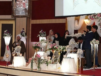 جشن ازدواج ۲۳ زوج دانشجو در دانشگاه بناب برگزار شد