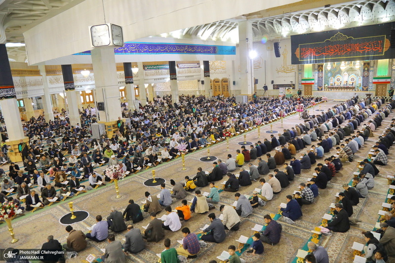آیین ترتیل خوانی قرآن کریم در حرم حضرت معصومه (س)‎‎