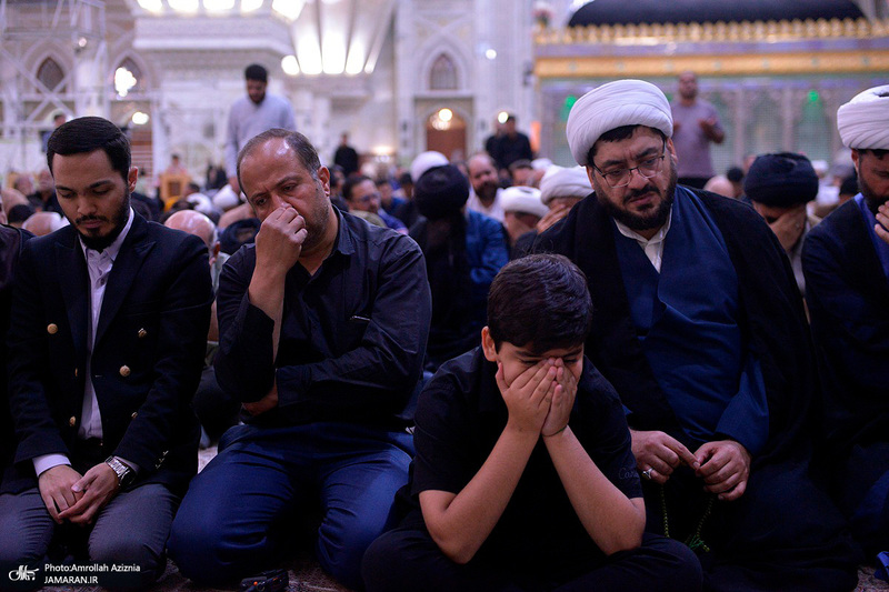 مراسم عزاداری شب شهادت امام جواد (ع) در حرم مطهر امام خمینی