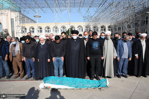 مراسم تشییع و خاکسپاری سید احمد میریان در حرم مطهر امام خمینی